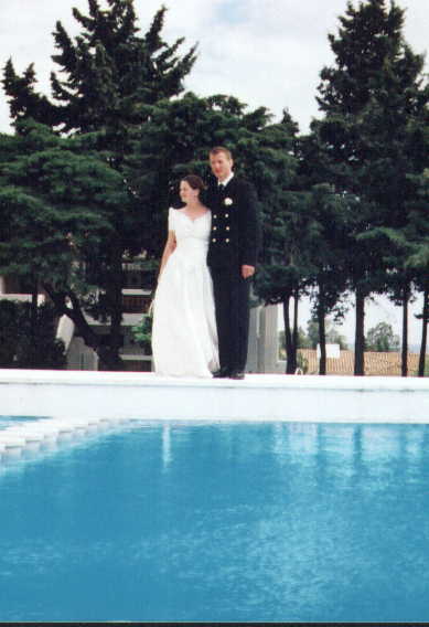 Couple on bridge