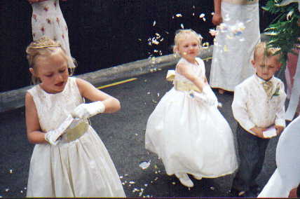 Kids and confetti